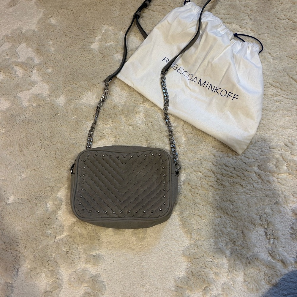 Rebecca Minkoff Gray Quilted Crossbody Bag